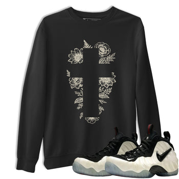 Sneaker Threads – Sneaker Tees To Match Air Foamposite One Pearl – Blessed Flowers Graphic Tee Black 1. Perfect for Jordan releases 2025 colorways.