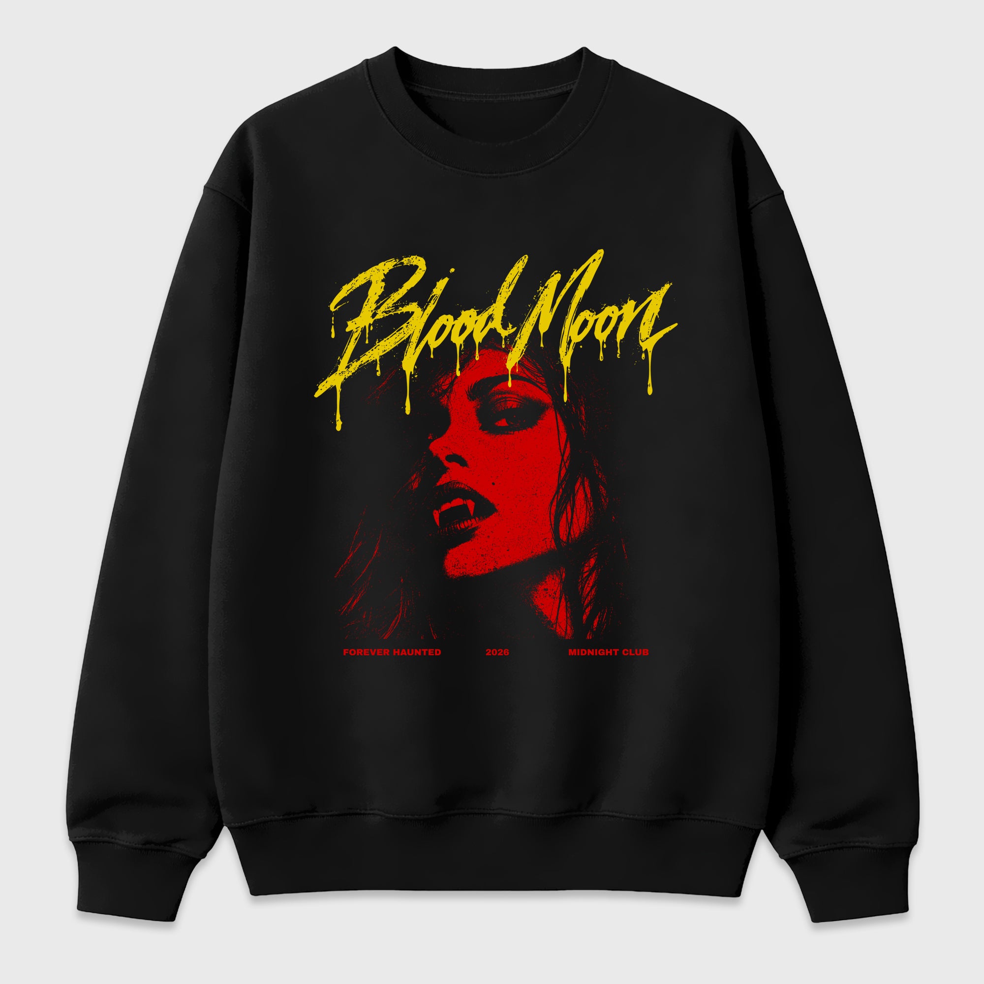 Blood Moon Graphic T-Shirt featuring original streetwear artwork designed to match the Air Jordan 14 Challenge Red. Black 2 Graphic Tee.