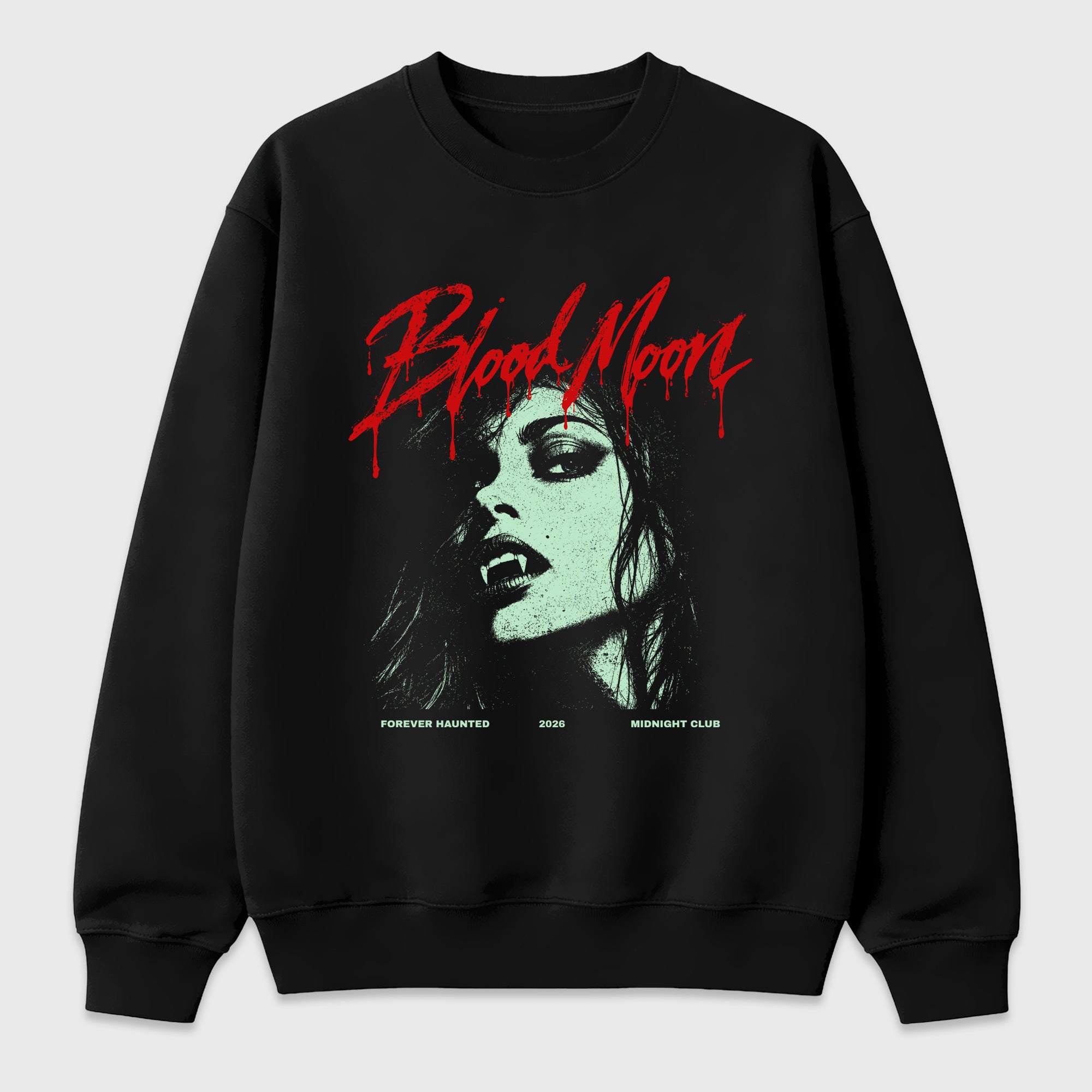 Blood Moon Graphic T-Shirt featuring original streetwear artwork designed to match the Air Jordan 5 Halloween. Black 2 Graphic Tee.