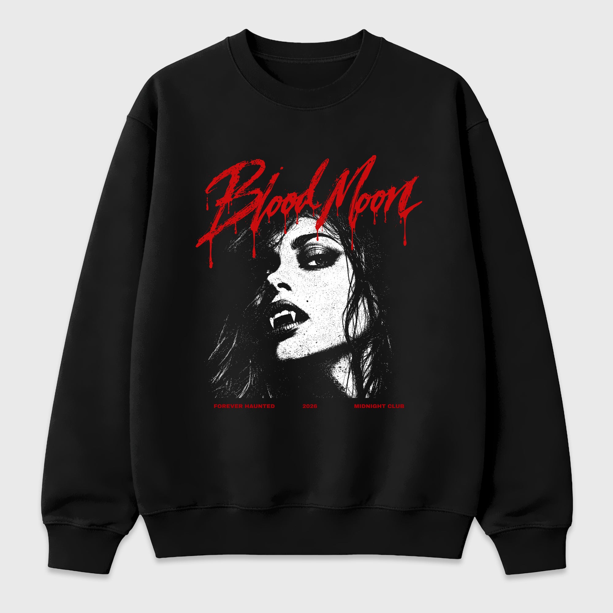 Blood Moon Graphic T-Shirt featuring original streetwear artwork designed to match the Air Jordan 9 True Red. Black 2 Graphic Tee.