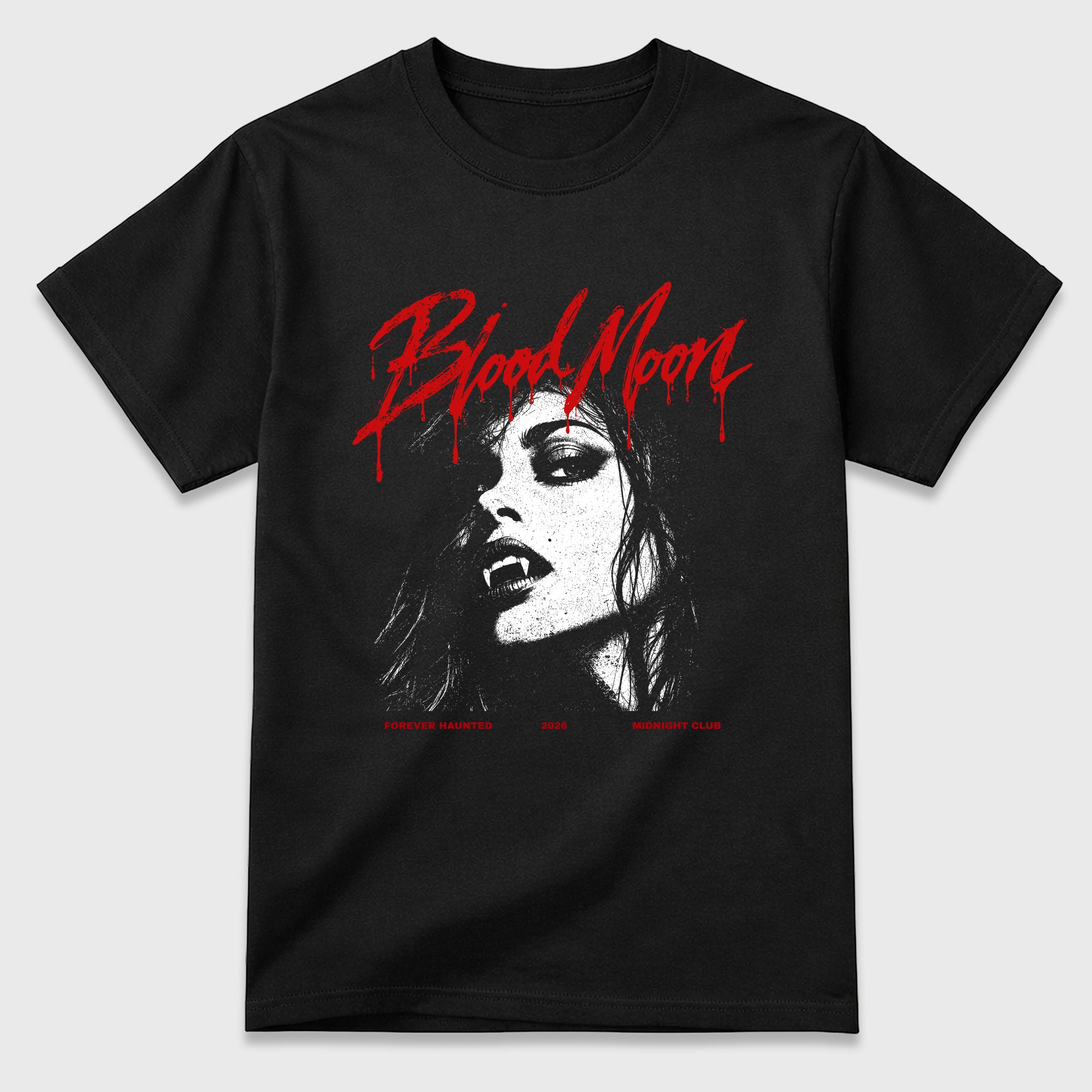 Blood Moon Graphic T-Shirt featuring original streetwear artwork designed to match the Air Jordan 9 True Red. Black 2 Graphic T-Shirt.