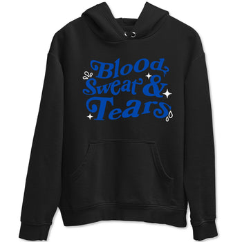 1s Game Royal shirts to match jordans Blood Sweat Tears sneaker match tees Air Jordan 1 Game Royal match shoes to clothes SNRT Sneaker Tees unisex cotton Black 2 shirts