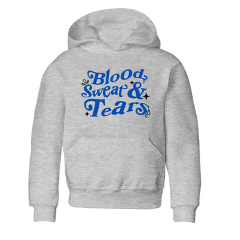 1s Game Royal shirts to match jordans Blood Sweat Tears sneaker match tees Air Jordan 1 Game Royal match shoes to clothes SNRT Sneaker Tees Youth Baby Heather Grey 2 tee