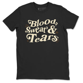 1s Mocha shirts to match jordans Blood Sweat Tears sneaker match tees Air Jordan 1 Mocha match shoes to clothes SNRT Sneaker Tees unisex cotton Black 2 shirts