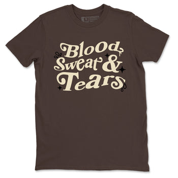 1s Mocha shirts to match jordans Blood Sweat Tears sneaker match tees Air Jordan 1 Mocha match shoes to clothes SNRT Sneaker Tees unisex cotton Dark Chocolate 2 shirts