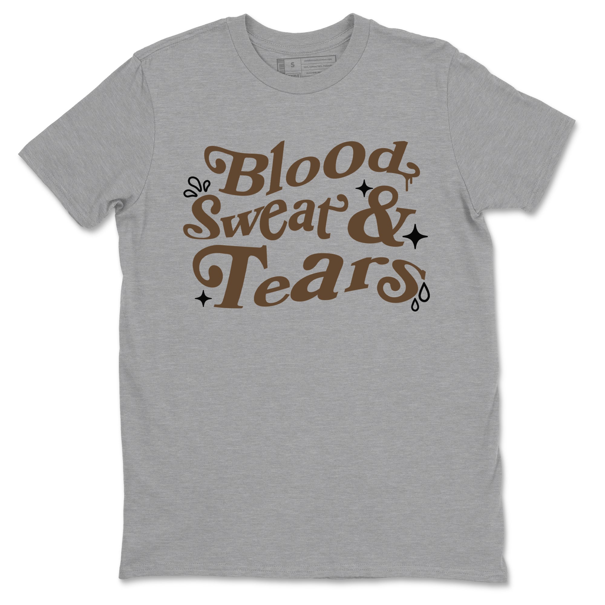 1s Mocha shirts to match jordans Blood Sweat Tears sneaker match tees Air Jordan 1 Mocha match shoes to clothes SNRT Sneaker Tees unisex cotton Heather Grey 2 shirts
