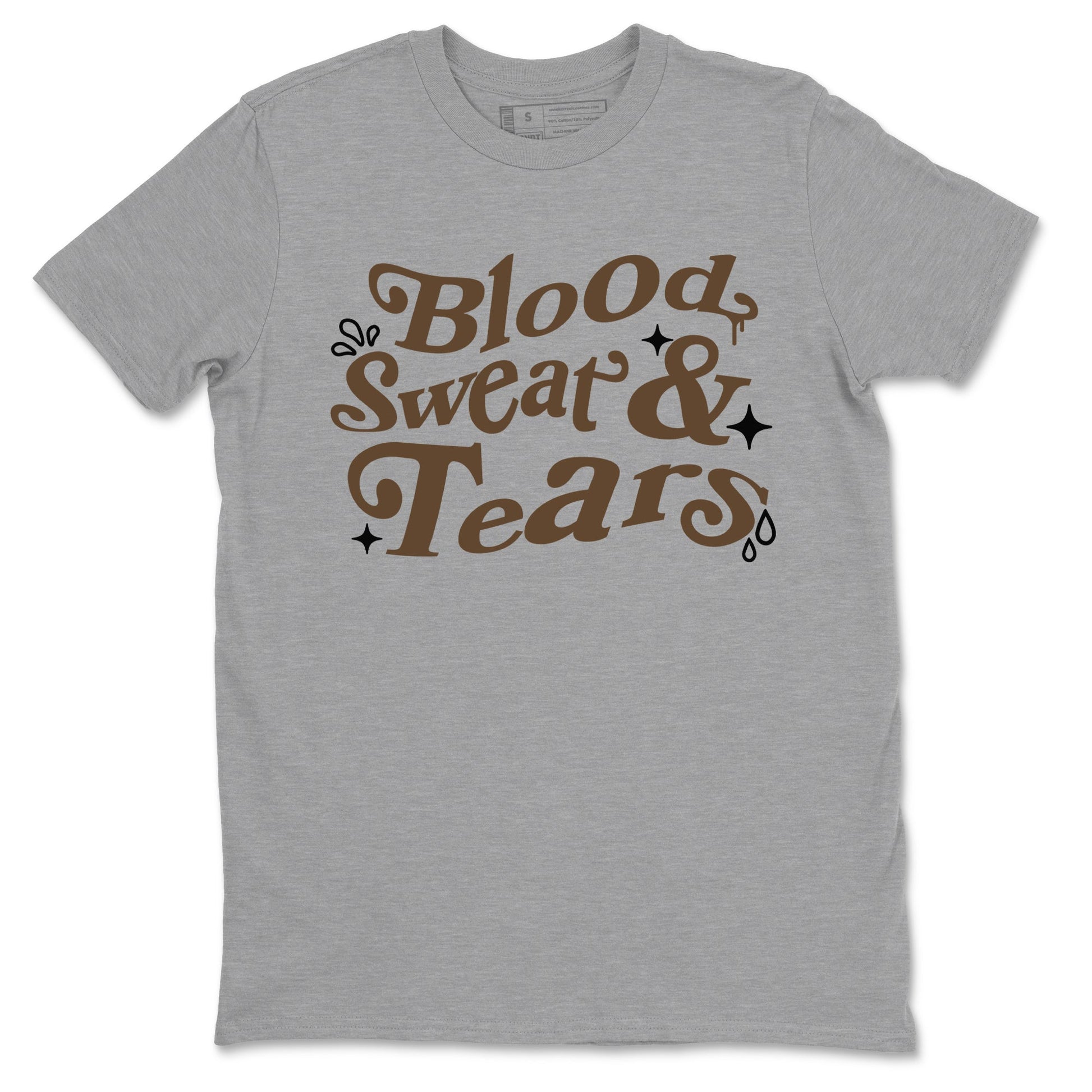 1s Mocha shirts to match jordans Blood Sweat Tears sneaker match tees Air Jordan 1 Mocha match shoes to clothes SNRT Sneaker Tees unisex cotton Heather Grey 2 shirts