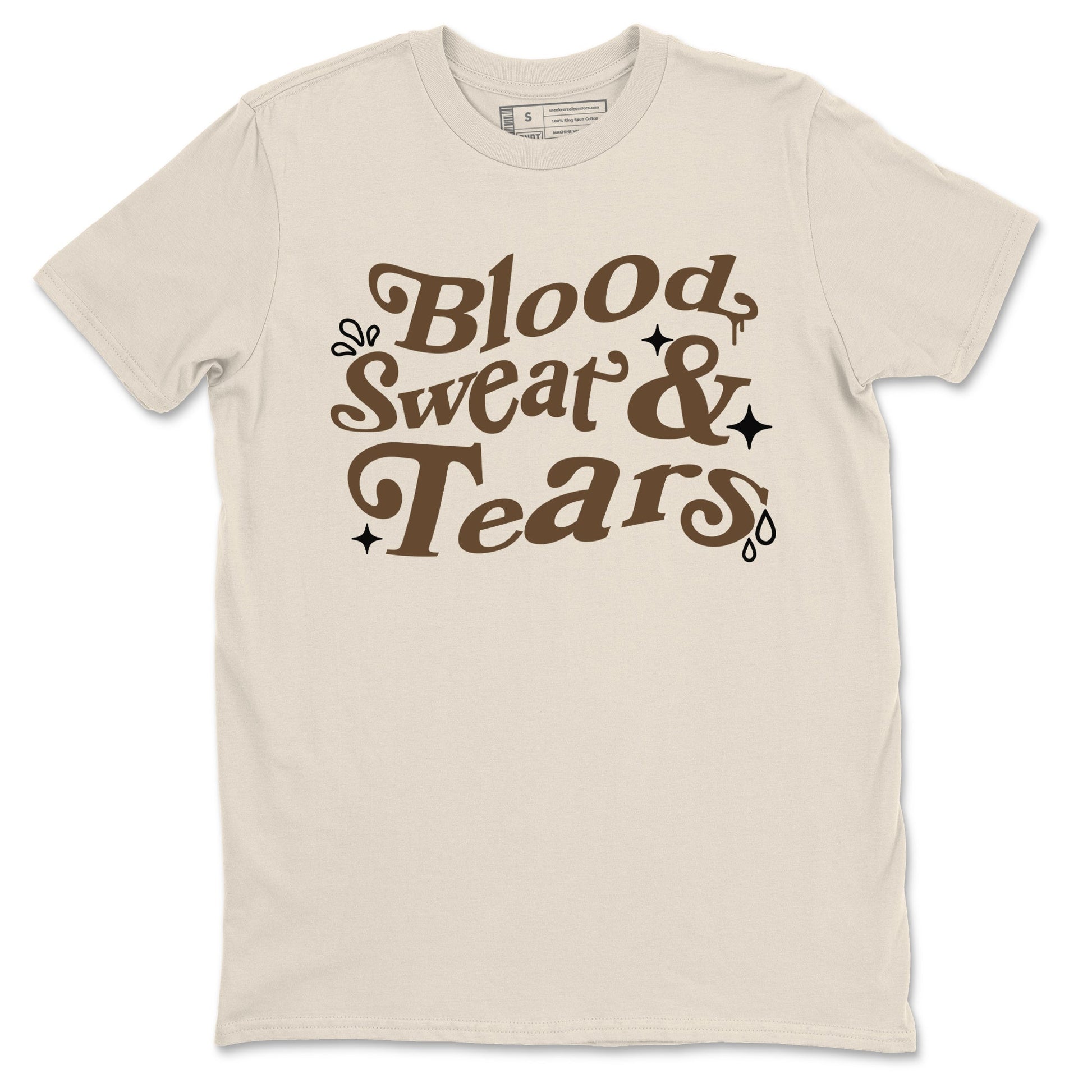 1s Mocha shirts to match jordans Blood Sweat Tears sneaker match tees Air Jordan 1 Mocha match shoes to clothes SNRT Sneaker Tees unisex cotton Natural 2 shirts