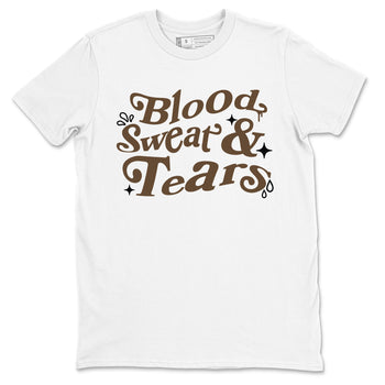1s Mocha shirts to match jordans Blood Sweat Tears sneaker match tees Air Jordan 1 Mocha match shoes to clothes SNRT Sneaker Tees unisex cotton White 2 shirts