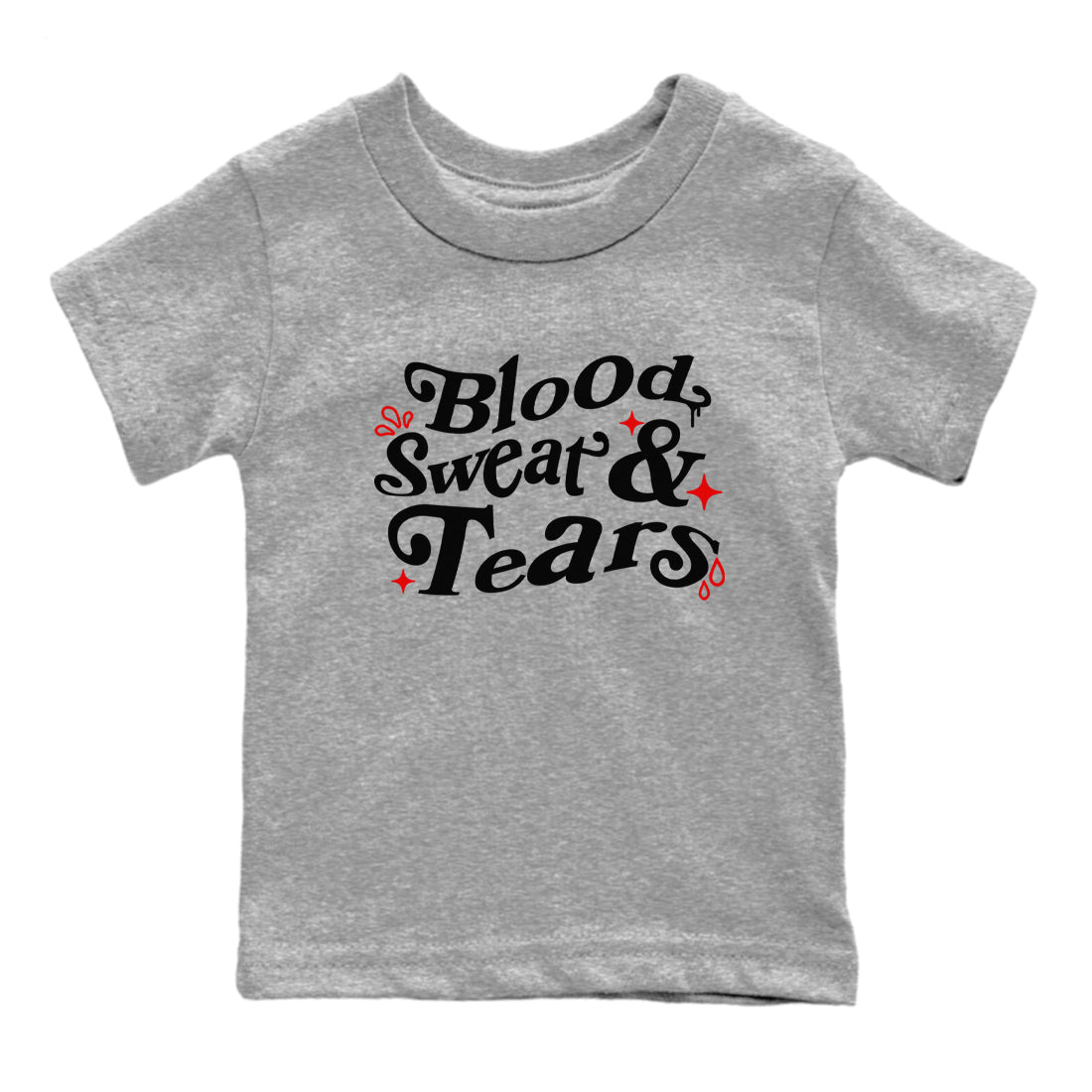 3s Black Cement shirts to match jordans Blood Sweat Tears sneaker match tees Air Jordan 3 Black Cement match shoes to clothes SNRT Sneaker Tees Youth Baby Heather Grey 2 tee