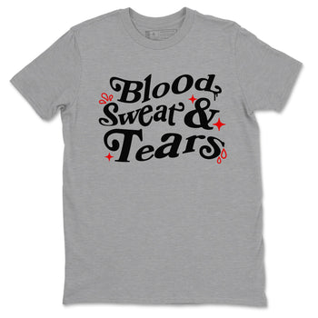 3s Black Cement shirts to match jordans Blood Sweat Tears sneaker match tees Air Jordan 3 Black Cement match shoes to clothes SNRT Sneaker Tees unisex cotton Heather Grey 2 shirts