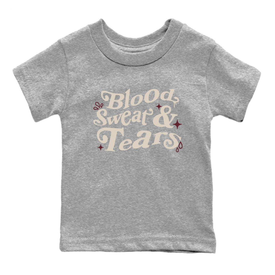 4s A Ma Maniere x Fossil Stone shirts to match jordans Blood Sweat Tears sneaker match tees Air Jordan 4 A Ma Maniere x Fossil Stone match shoes to clothes SNRT Sneaker Tees Youth Baby Heather Grey 2 tee