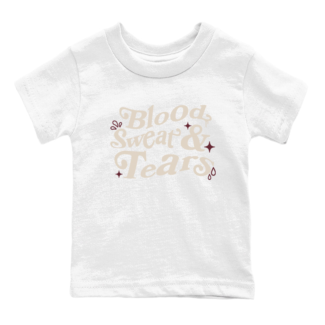 4s A Ma Maniere x Fossil Stone shirts to match jordans Blood Sweat Tears sneaker match tees Air Jordan 4 A Ma Maniere x Fossil Stone match shoes to clothes SNRT Sneaker Tees Youth Baby White 2 tee