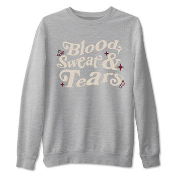 4s A Ma Maniere x Fossil Stone shirts to match jordans Blood Sweat Tears sneaker match tees Air Jordan 4 A Ma Maniere x Fossil Stone match shoes to clothes SNRT Sneaker Tees unisex cotton Heather Grey 2 shirts