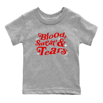 6s Fire Red shirts to match jordans Blood Sweat Tears best t shirts to wear with jordans Air Jordan 6 Fire Red match shoes to clothes SNRT Sneaker Tees Youth Baby Heather Grey 2 tee