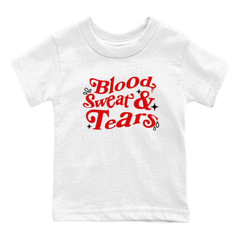 6s Fire Red shirts to match jordans Blood Sweat Tears best t shirts to wear with jordans Air Jordan 6 Fire Red match shoes to clothes SNRT Sneaker Tees Youth Baby White 2 tee