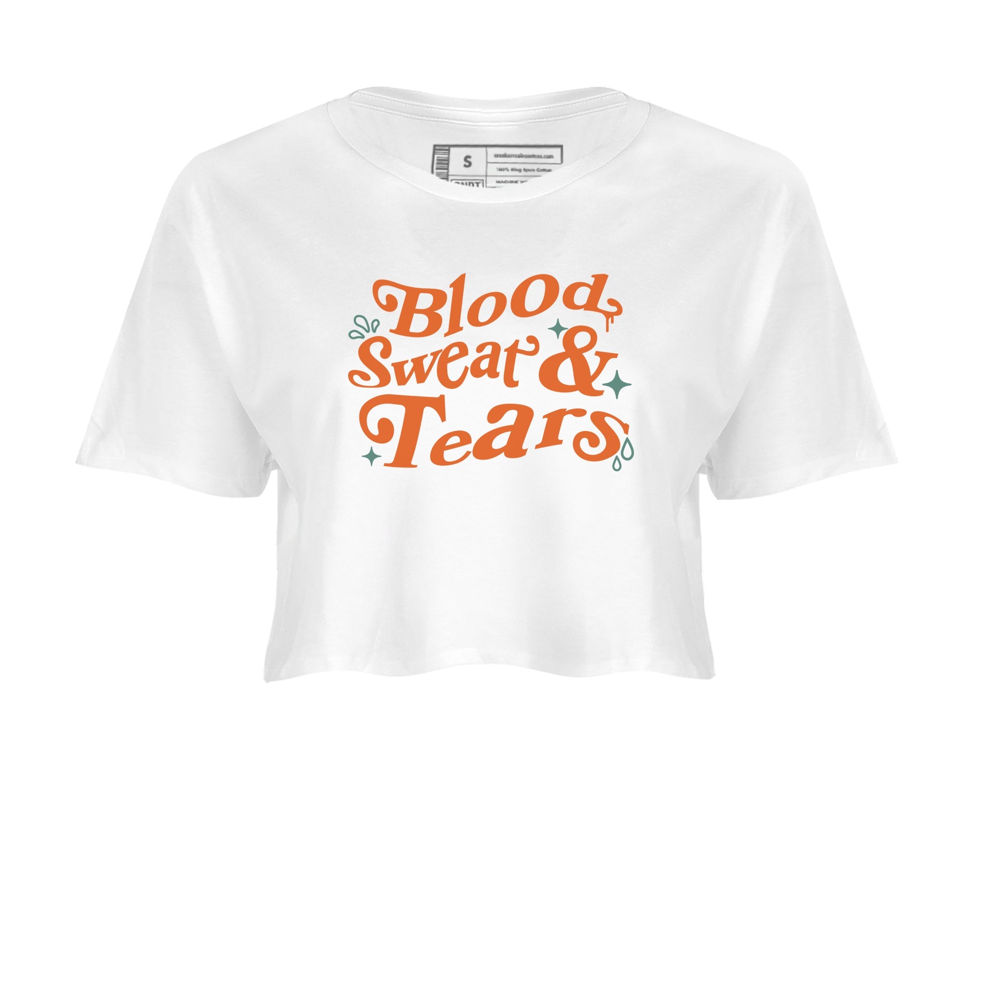 Dunk Low Ceramic shirts to match jordans Blood Sweat Tears sneaker match tees Dunk Ceramic match shoes to clothes SNRT Sneaker Tees unisex cotton White 2 crop tee