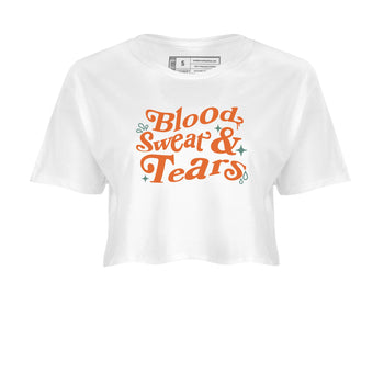 Dunk Low Ceramic shirts to match jordans Blood Sweat Tears sneaker match tees Dunk Ceramic match shoes to clothes SNRT Sneaker Tees unisex cotton White 2 crop tee