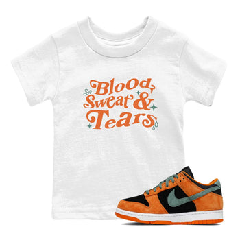 Dunk Low Ceramic shirts to match jordans Blood Sweat Tears sneaker match tees Dunk Ceramic match shoes to clothes SNRT Sneaker Tees Youth Baby White 1 tee