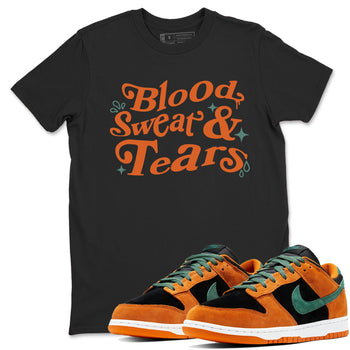 Dunk Low Ceramic shirts to match jordans Blood Sweat Tears sneaker match tees Dunk Ceramic match shoes to clothes SNRT Sneaker Tees unisex cotton Black 1 shirts