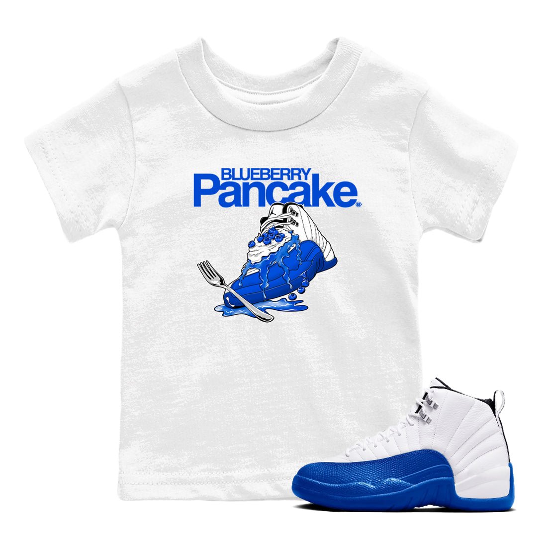 Blueberry Pancake SNRT Sneaker Tees Kids - Air Jordan 12 Blueberry - SNRT Sneaker T-shirts