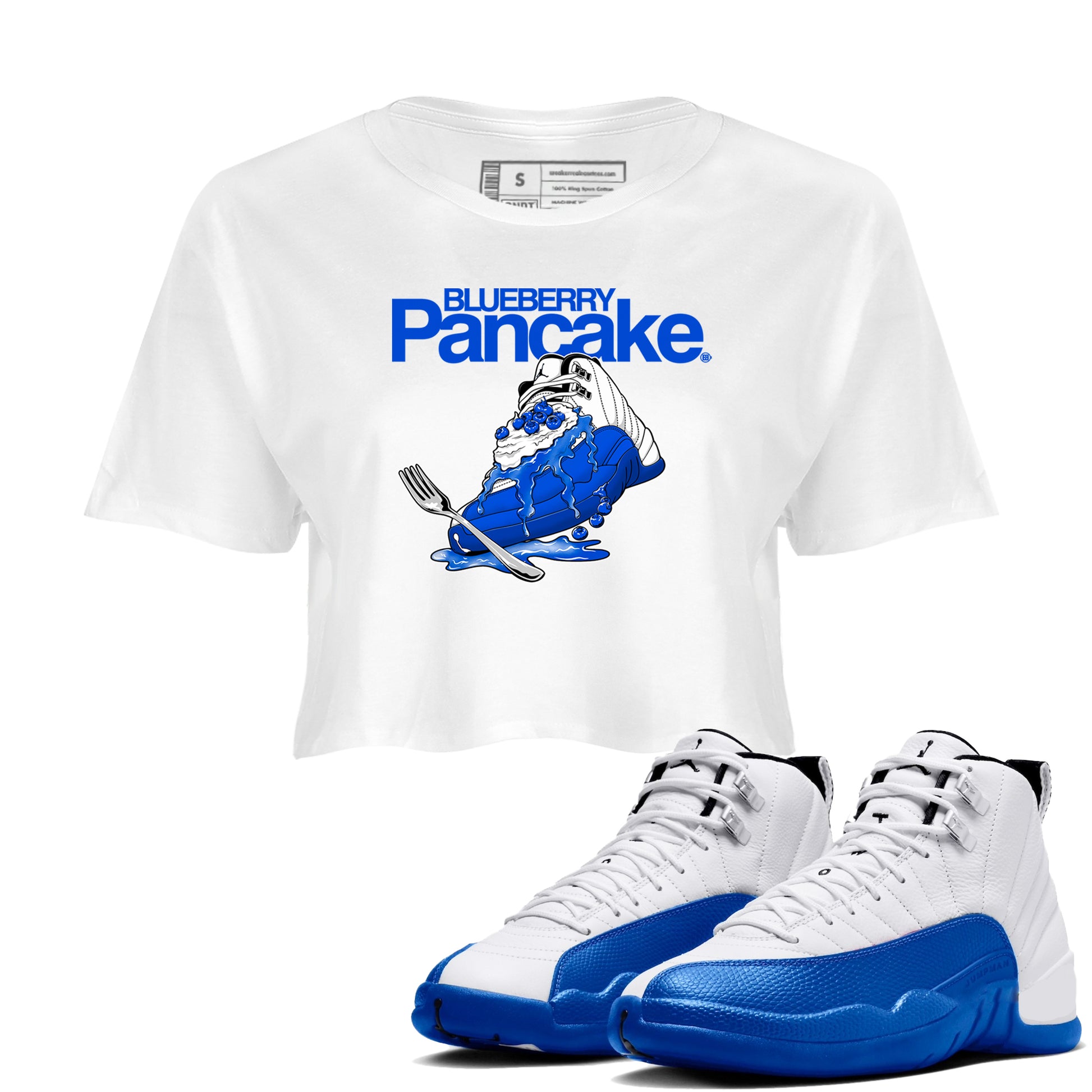 Blueberry Pancake SNRT Sneaker Women's Top - Air Jordan 12 Blueberry - SNRT Sneaker T-shirts