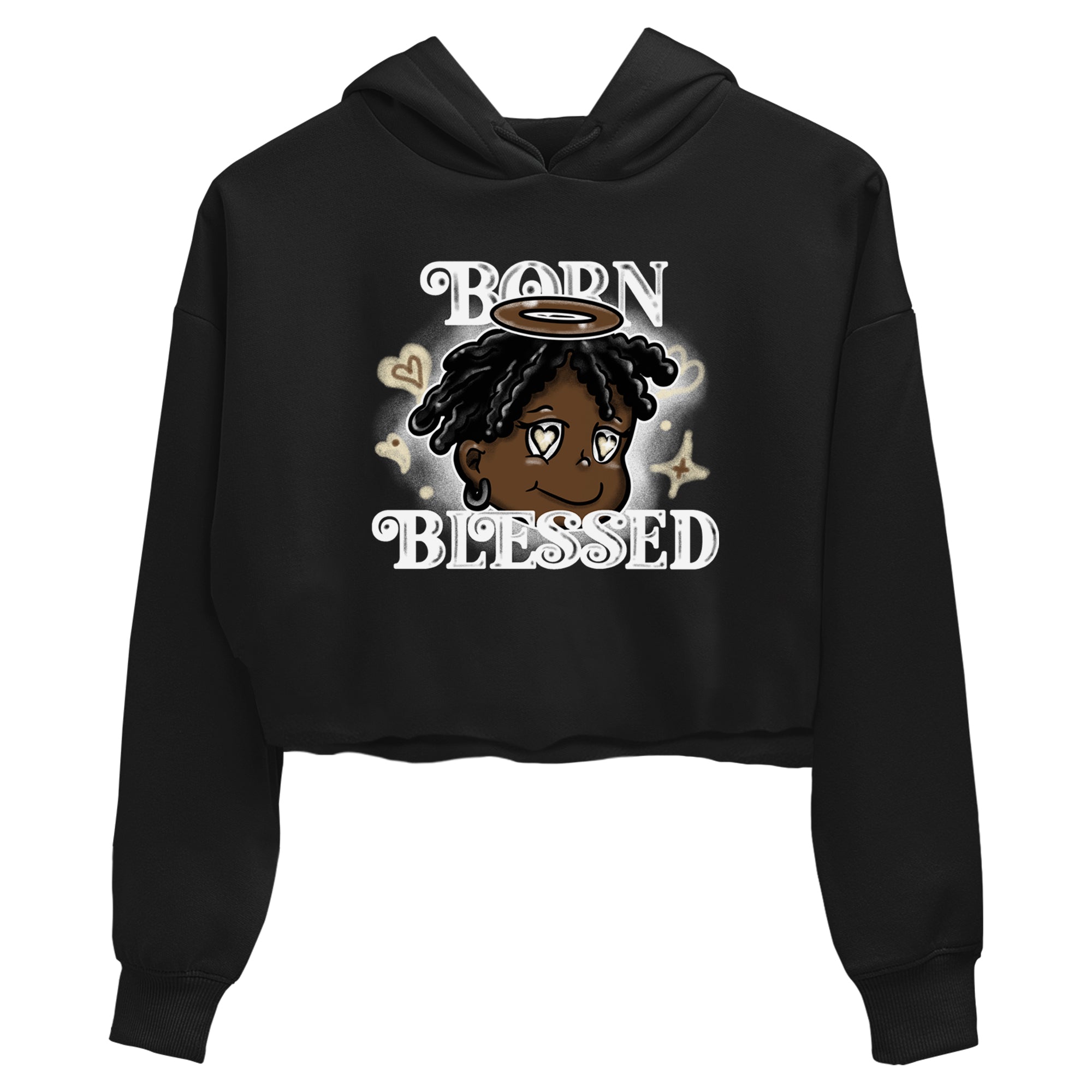 1s Mocha shirts to match jordans Born Blessed sneaker match tees Air Jordan 1 Mocha match shoes to clothes SNRT Sneaker Tees unisex cotton Black 2 crop tee