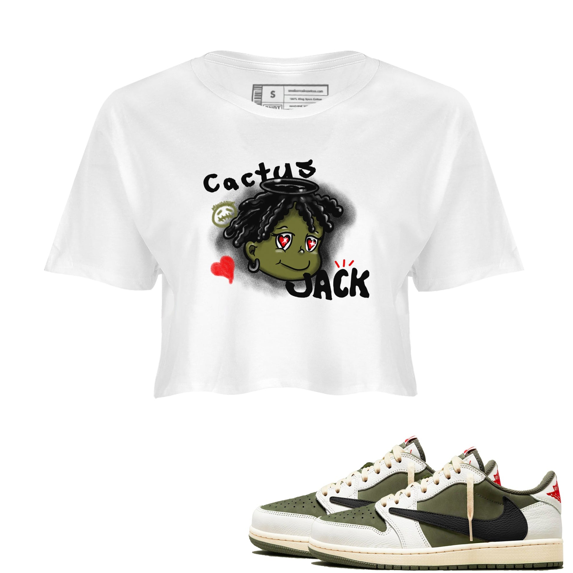 Jordan 1 Olive t shirts to match sneakers Born Blessed sneaker match tees Air Jordan 1 Low x Travis Scott Reverse Olive tee SNRT Sneaker Tees unisex cotton White 1 crop tee