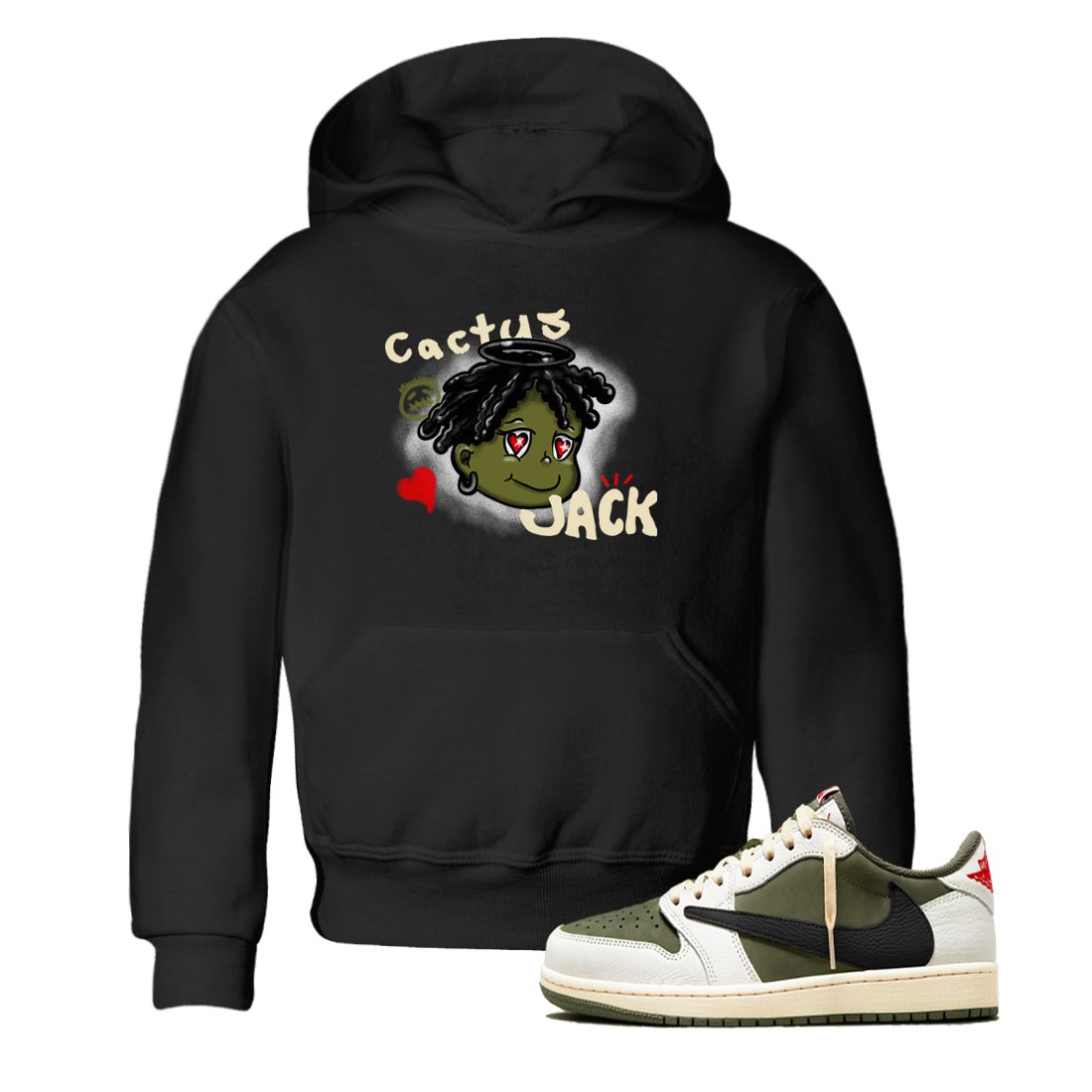 Jordan 1 Olive t shirts to match sneakers Born Blessed sneaker match tees Air Jordan 1 Low x Travis Scott Reverse Olive tee SNRT Sneaker Tees Youth Baby Black 1 tee