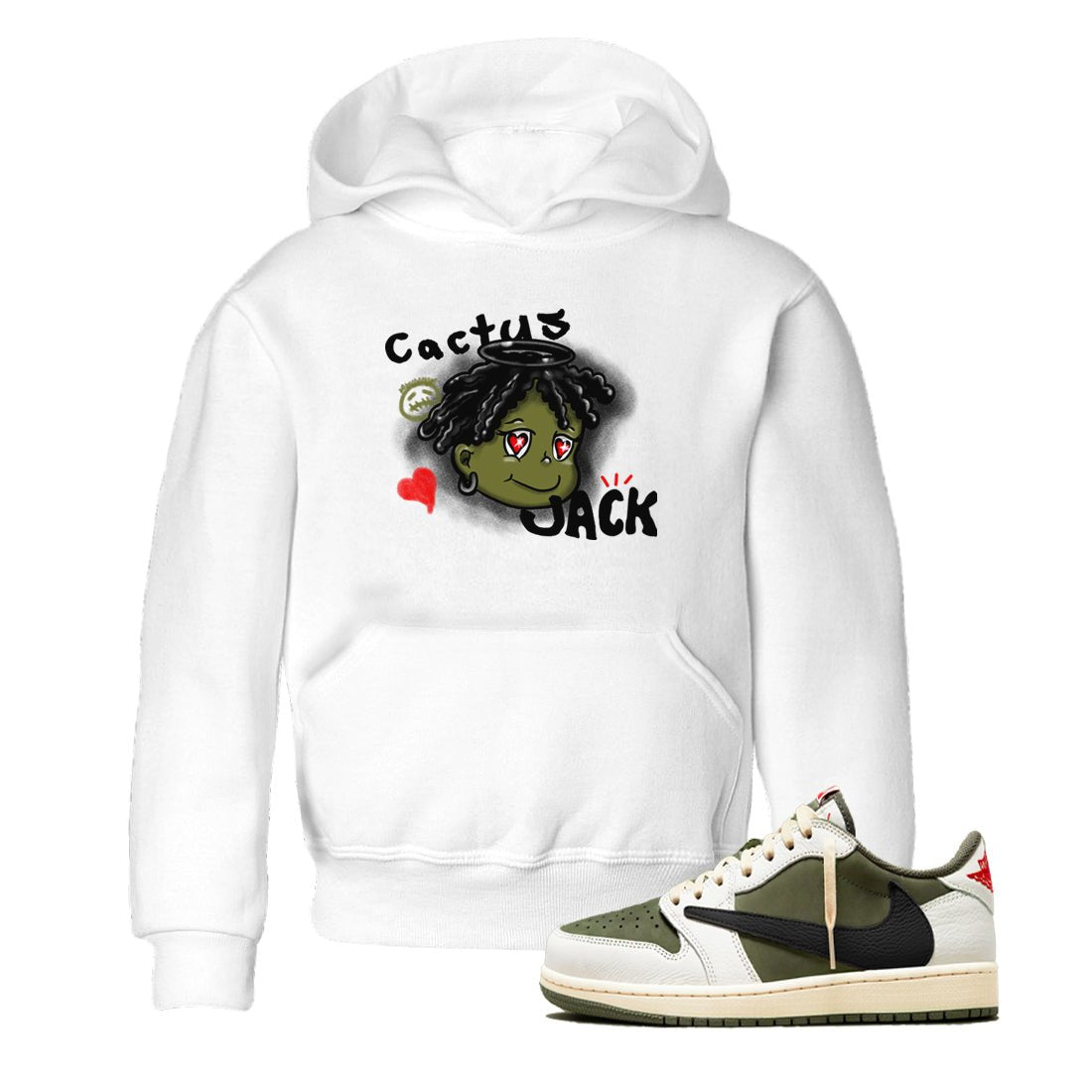 Jordan 1 Olive t shirts to match sneakers Born Blessed sneaker match tees Air Jordan 1 Low x Travis Scott Reverse Olive tee SNRT Sneaker Tees Youth Baby White 1 tee