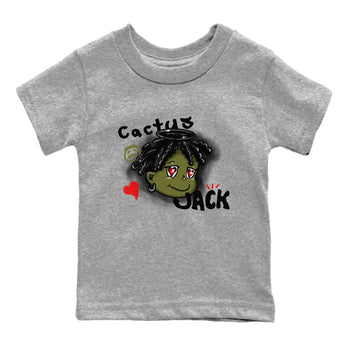 Jordan 1 Olive t shirts to match sneakers Born Blessed sneaker match tees Air Jordan 1 Low x Travis Scott Reverse Olive tee SNRT Sneaker Tees Youth Baby Heather Grey 2 tee