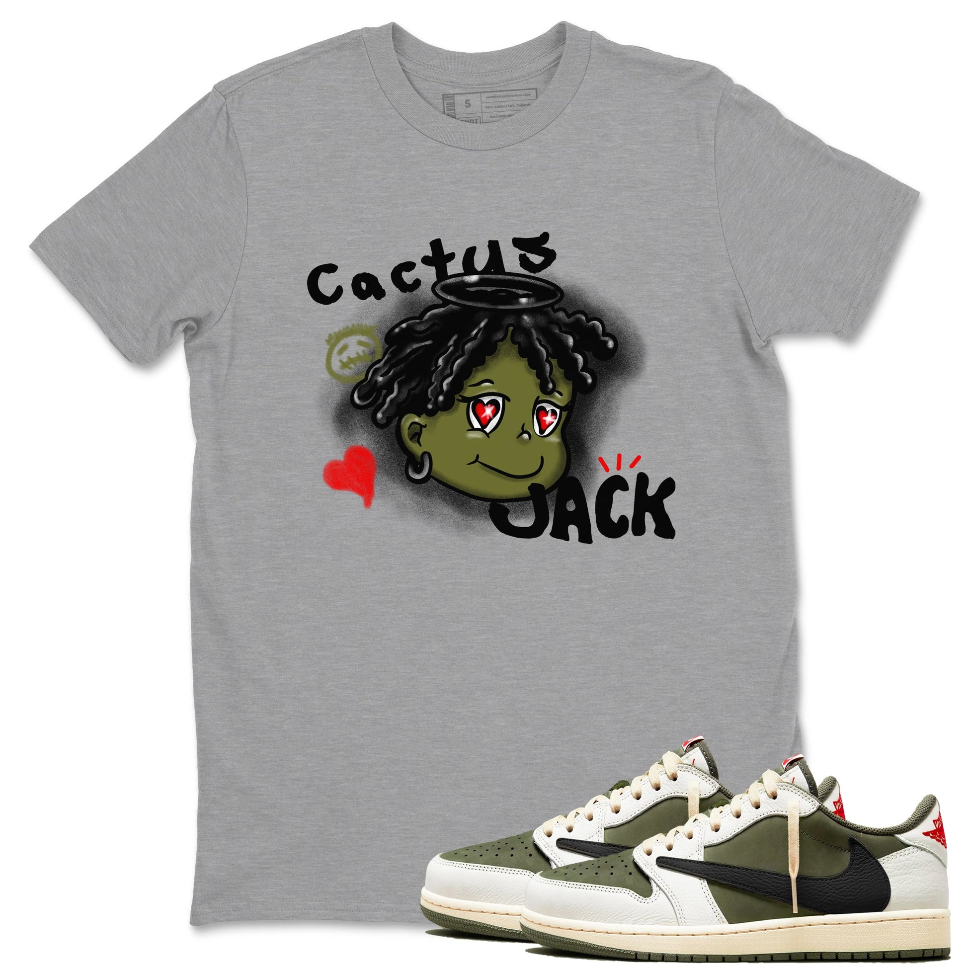 Jordan 1 Olive t shirts to match sneakers Born Blessed sneaker match tees Air Jordan 1 Low x Travis Scott Reverse Olive tee SNRT Sneaker Tees unisex cotton Heather Grey 1 shirts