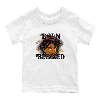 5s Archaeo Brown shirts to match jordans Born Blessed sneaker match tees Air Jordan 5 Archaeo Brown match shoes to clothes SNRT Sneaker Tees Youth Baby White 2 tee