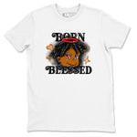 5s Archaeo Brown shirts to match jordans Born Blessed sneaker match tees Air Jordan 5 Archaeo Brown match shoes to clothes SNRT Sneaker Tees unisex cotton White 2 shirts