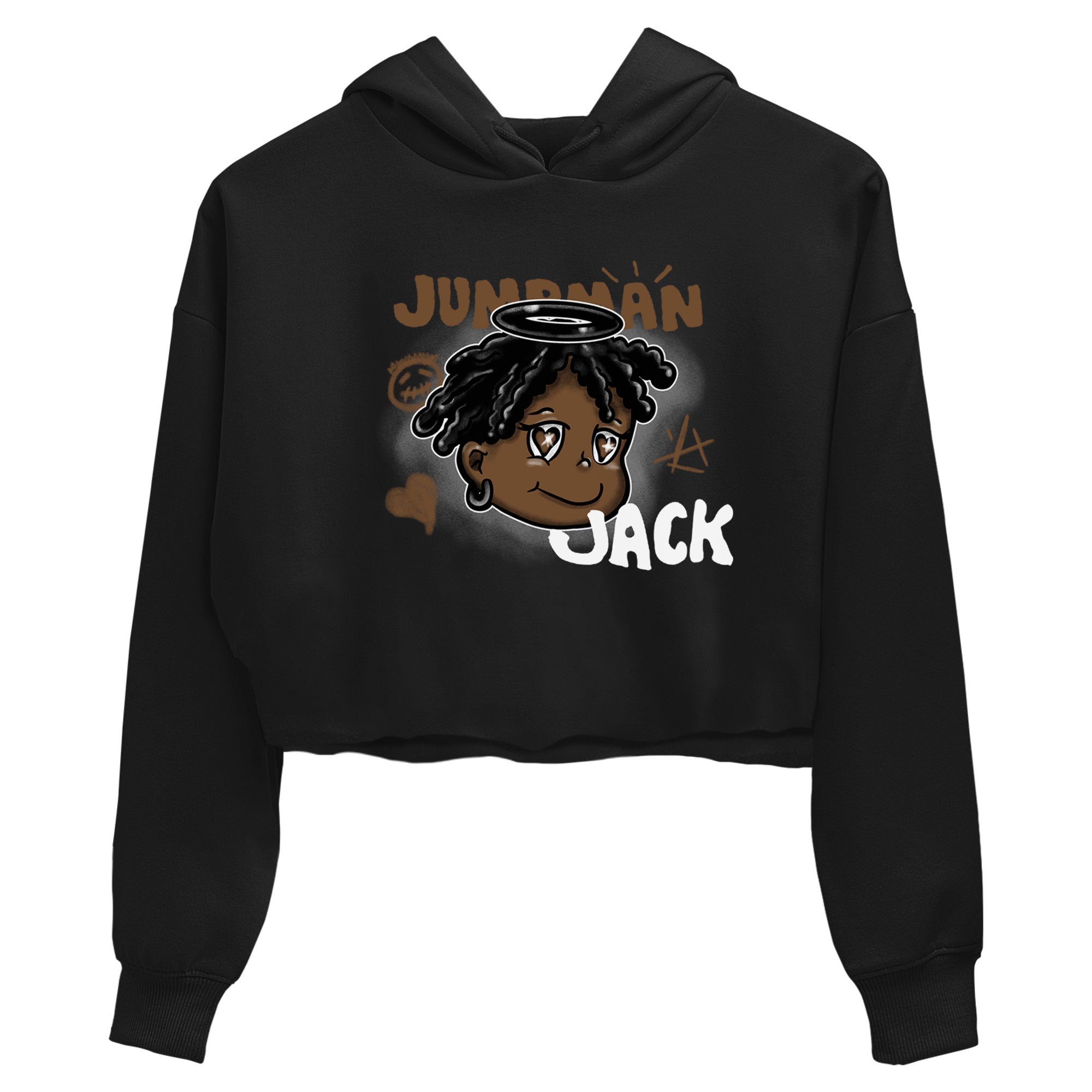 Jordan Jumpman Jack Travis Scott Dark Mocha shirts to match jordans Born Blessed sneaker match tees Jordan Jumpman Jack Travis Scott Dark Mocha match shoes to clothes SNRT Sneaker Tees unisex cotton Black 2 crop tee