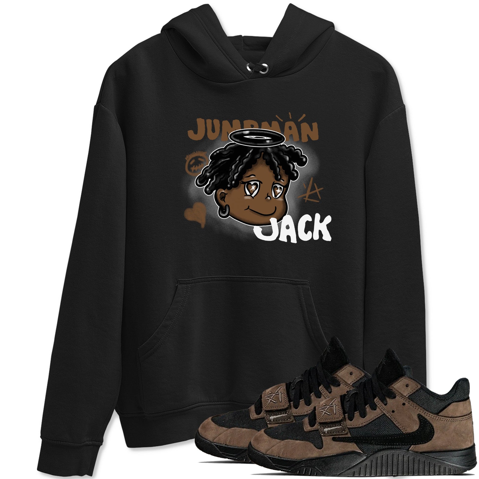 Jordan Jumpman Jack Travis Scott Dark Mocha shirts to match jordans Born Blessed sneaker match tees Jordan Jumpman Jack Travis Scott Dark Mocha match shoes to clothes SNRT Sneaker Tees unisex cotton Black 1 shirts