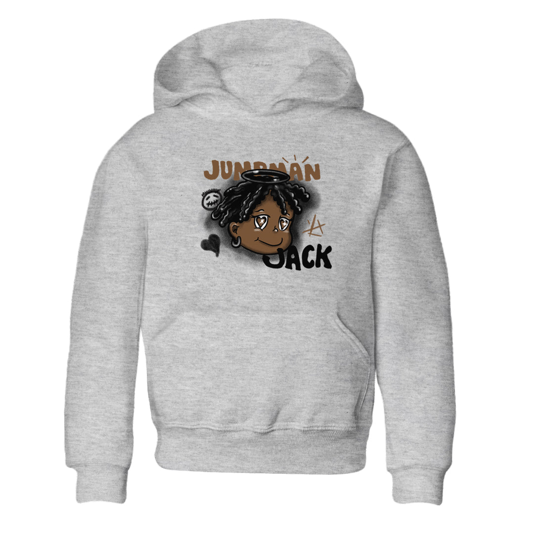 Jordan Jumpman Jack Travis Scott Dark Mocha shirts to match jordans Born Blessed sneaker match tees Jordan Jumpman Jack Travis Scott Dark Mocha match shoes to clothes SNRT Sneaker Tees Youth Baby Heather Grey 2 tee