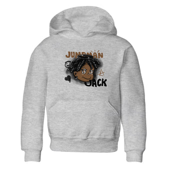 Jordan Jumpman Jack Travis Scott Dark Mocha shirts to match jordans Born Blessed sneaker match tees Jordan Jumpman Jack Travis Scott Dark Mocha match shoes to clothes SNRT Sneaker Tees Youth Baby Heather Grey 2 tee