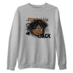 Jordan Jumpman Jack Travis Scott Dark Mocha shirts to match jordans Born Blessed sneaker match tees Jordan Jumpman Jack Travis Scott Dark Mocha match shoes to clothes SNRT Sneaker Tees unisex cotton Heather Grey 2 shirts