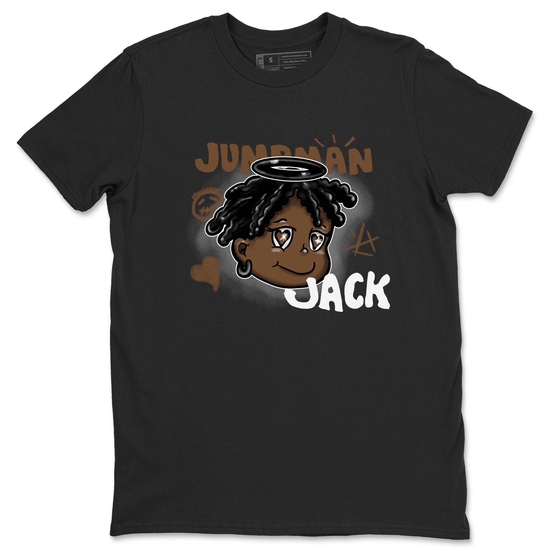 Jordan Jumpman Jack Travis Scott Dark Mocha shirts to match jordans Born Blessed sneaker match tees Jordan Jumpman Jack Travis Scott Dark Mocha match shoes to clothes SNRT Sneaker Tees unisex cotton Black 2 shirts