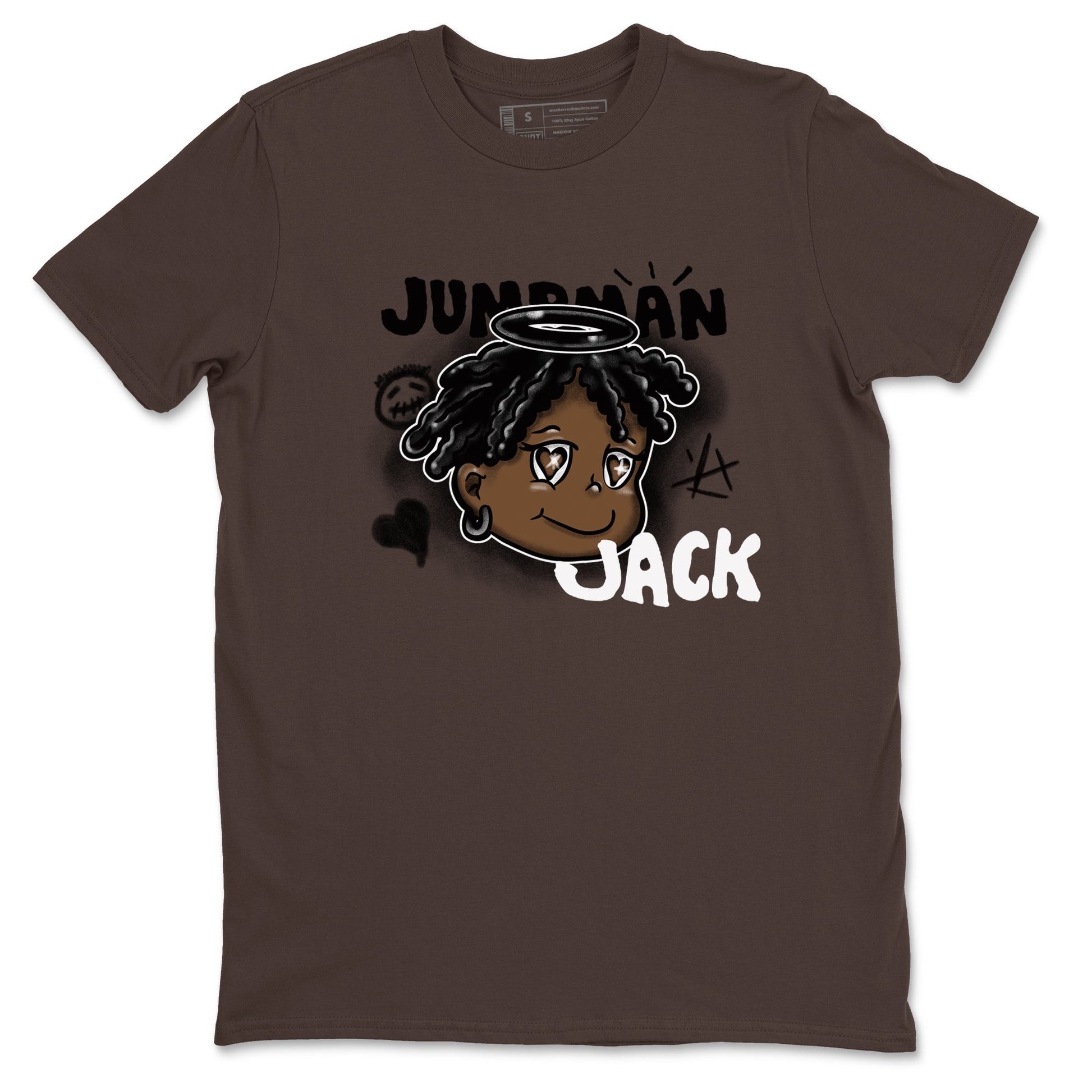 Jordan Jumpman Jack Travis Scott Dark Mocha shirts to match jordans Born Blessed sneaker match tees Jordan Jumpman Jack Travis Scott Dark Mocha match shoes to clothes SNRT Sneaker Tees unisex cotton Dark Chocolate 2 shirts