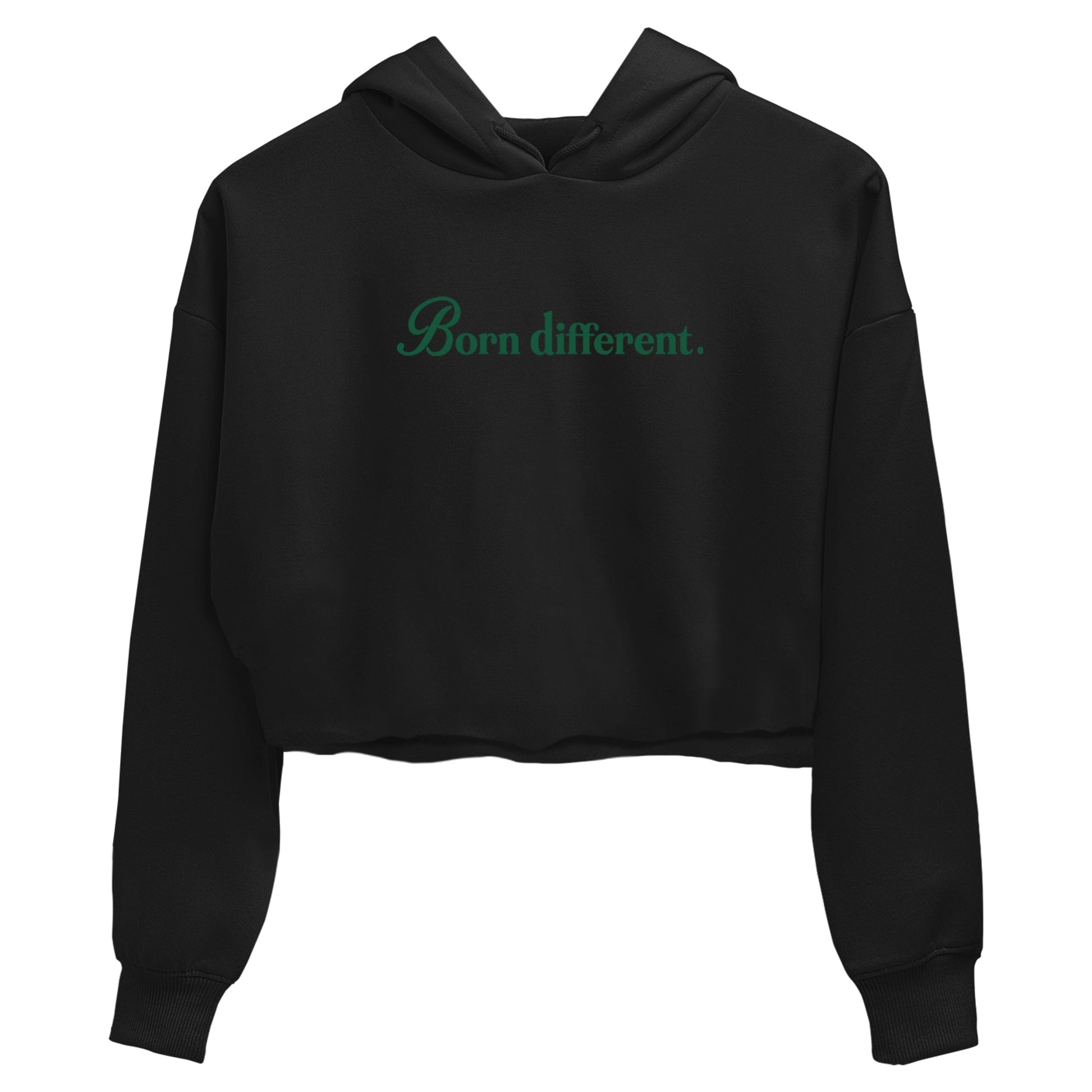 Sneaker Threads – Sneaker Tees To Match Air Jordan 1 Pro Green – Born Different Crop Tee Black 2. Perfect for Jordan releases 2025 colorways.