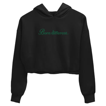 Sneaker Threads – Sneaker Tees To Match Air Jordan 1 Pro Green – Born Different Crop Tee Black 2. Perfect for Jordan releases 2025 colorways.