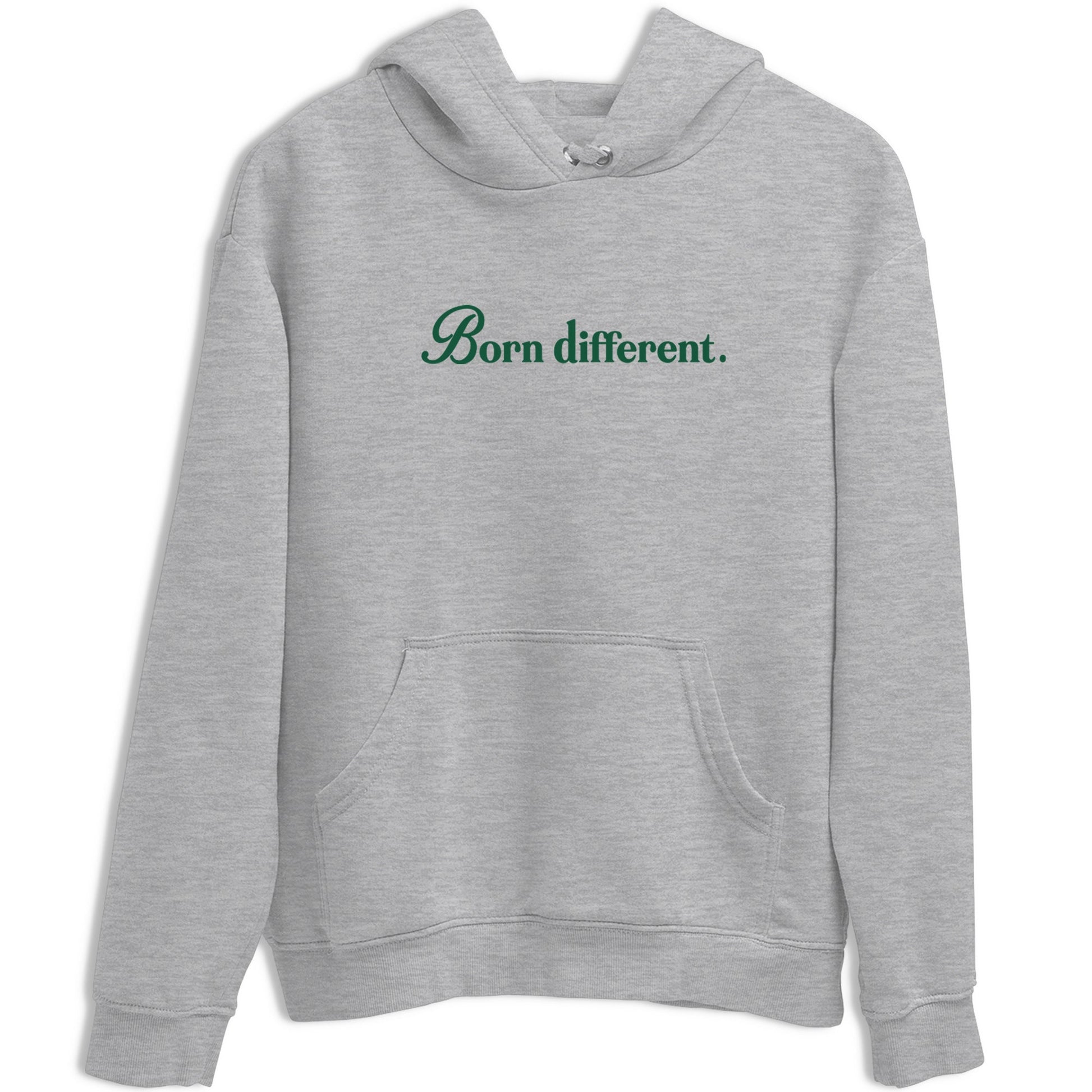 Sneaker Threads – Sneaker Tees To Match Air Jordan 1 Pro Green – Born Different Graphic Tee Heather Grey 2. Perfect for Jordan releases 2025 colorways.