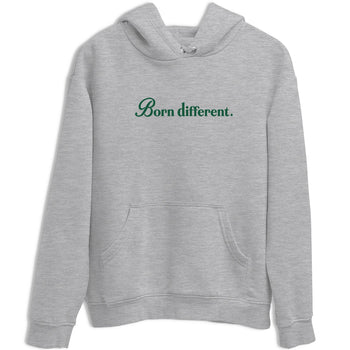 Sneaker Threads – Sneaker Tees To Match Air Jordan 1 Pro Green – Born Different Graphic Tee Heather Grey 2. Perfect for Jordan releases 2025 colorways.