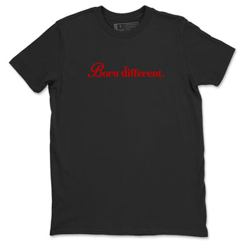 Jordan 11 Low Bred t-shirts to match jordans Born Different sneaker match tees Air Jordan 11 Bred graphic tee for sneakerheads SNRT Sneaker Tees unisex cotton Black 2 shirts