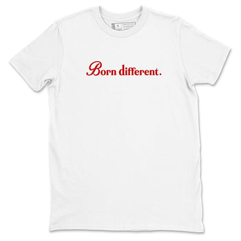 Jordan 11 Low Bred t-shirts to match jordans Born Different sneaker match tees Air Jordan 11 Bred graphic tee for sneakerheads SNRT Sneaker Tees unisex cotton White 2 shirts