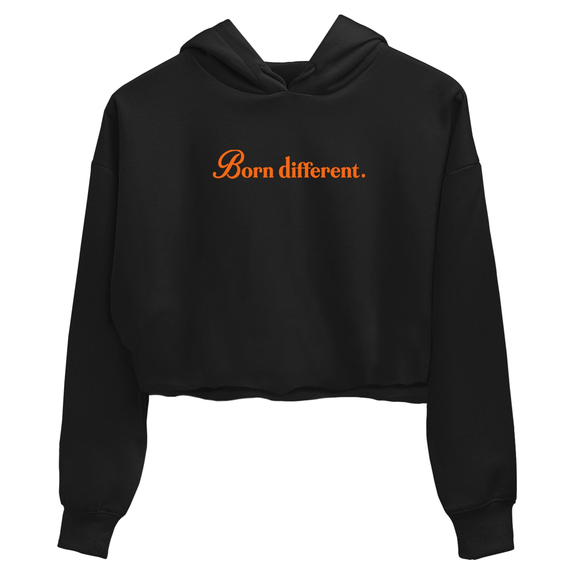 Born Different womens crop tee made to vibe with the Air Jordan 3 Starfish sneakers — the perfect match in Black 2.