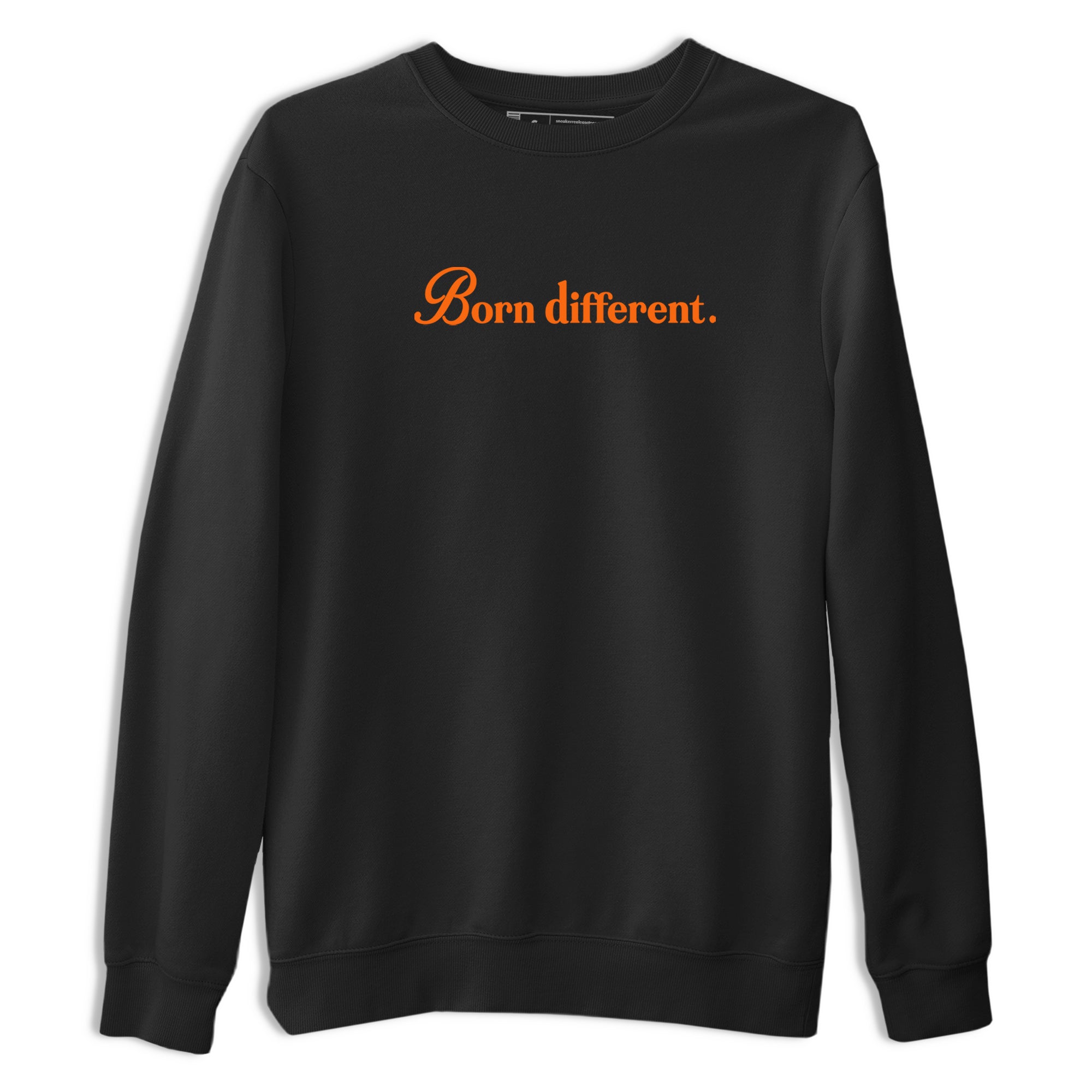 Born Different sneaker match t-shirt styled to complete your fit with the Air Jordan 3 Starfish sneakers, shown in Black 2.