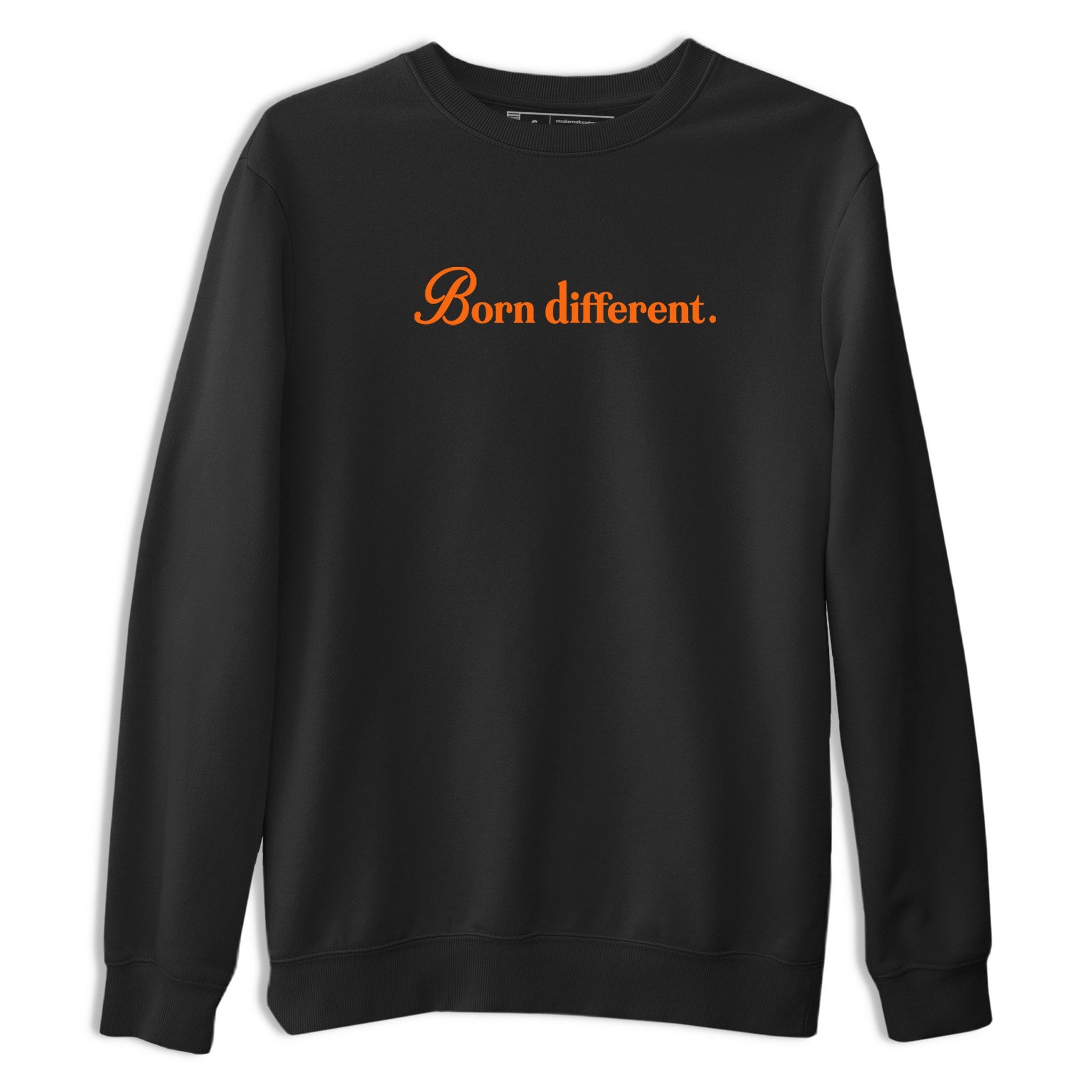 Born Different sneaker match t-shirt styled to complete your fit with the Air Jordan 3 Starfish sneakers, shown in Black 2.